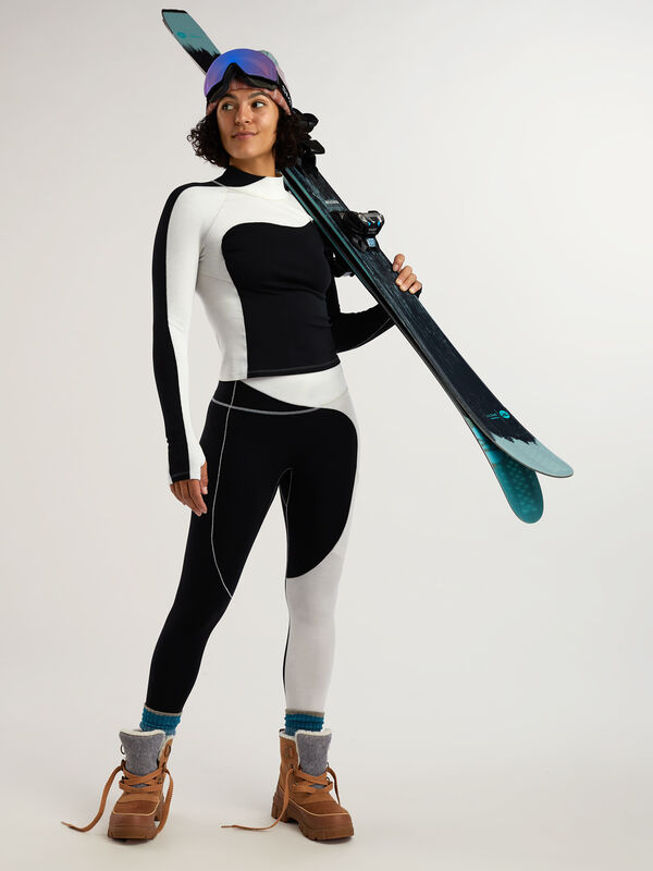 Wool Sculpt Mock Neck Base Layer, , original