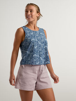 Women's Sunkissed Button Back Tank Top: Crusher