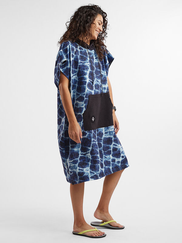 PrivaSea Poncho - Agua Blue, , model