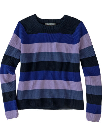 Offsite Crew Neck Sweater - Striped: Image 1