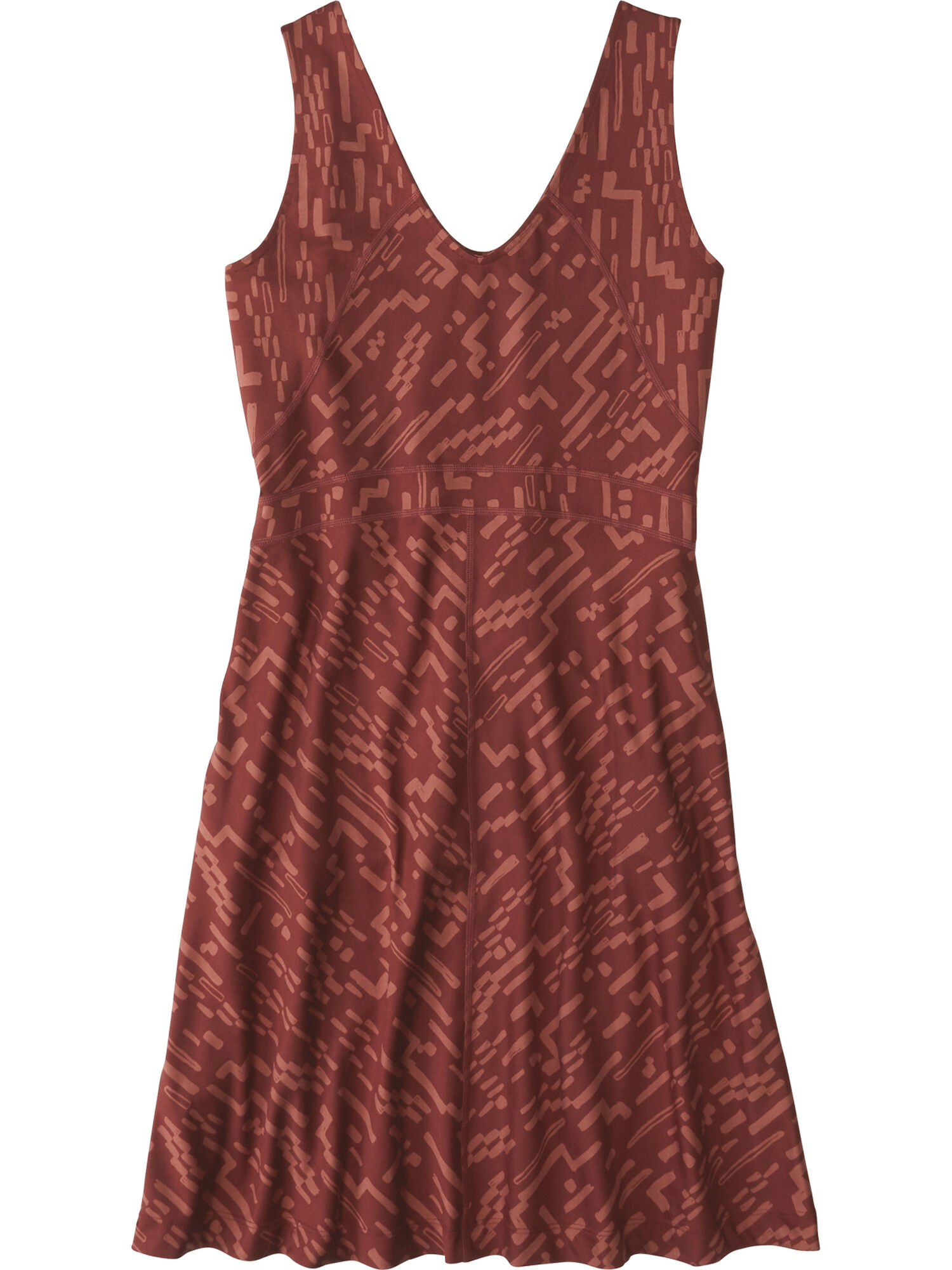 Dream V Neck Dress - Desert Path, , original