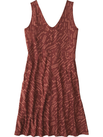 Dream V Neck Dress - Desert Path, , original
