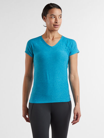 Full Swing V Neck Tee, , model