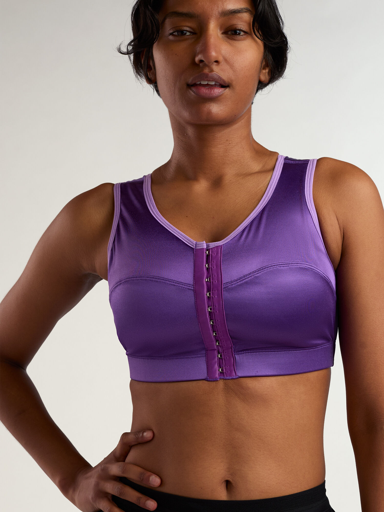 The Last Resort Front Close Sports Bra, , original