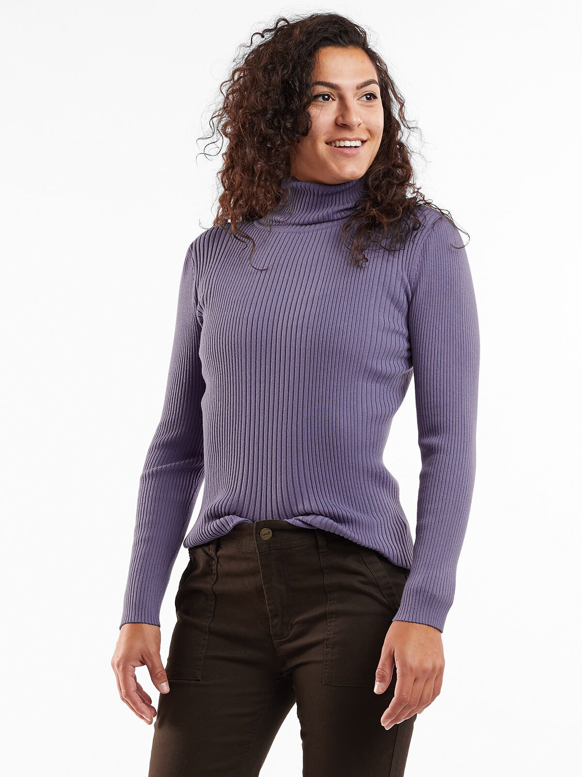 ニット/セーター spacedyed turtie-neck sweater-high G Ribbed Turtleneck Sweater Synergy | Title Nine