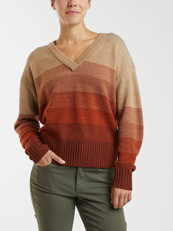 Speak Up V Neck Sweater, , model