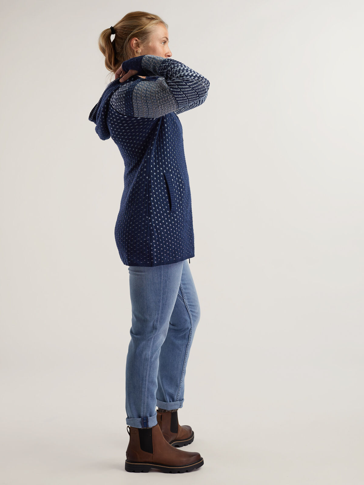 Full-Zip Cardigan Sweater: Mover Maker