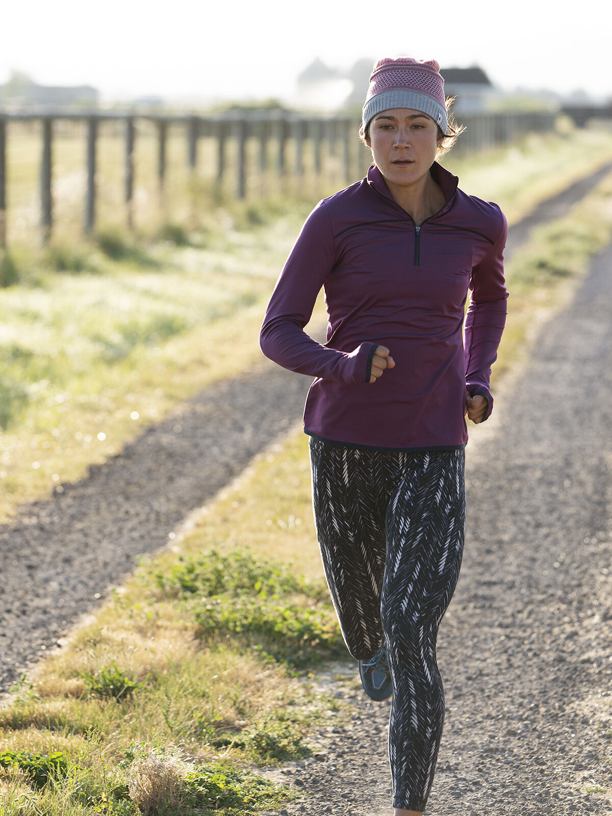 Womens running sale quarter zip