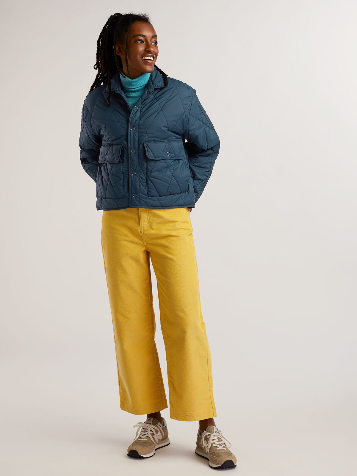 Women's Corduroy Miraculous Wide Leg Cropped Pants | Title Nine