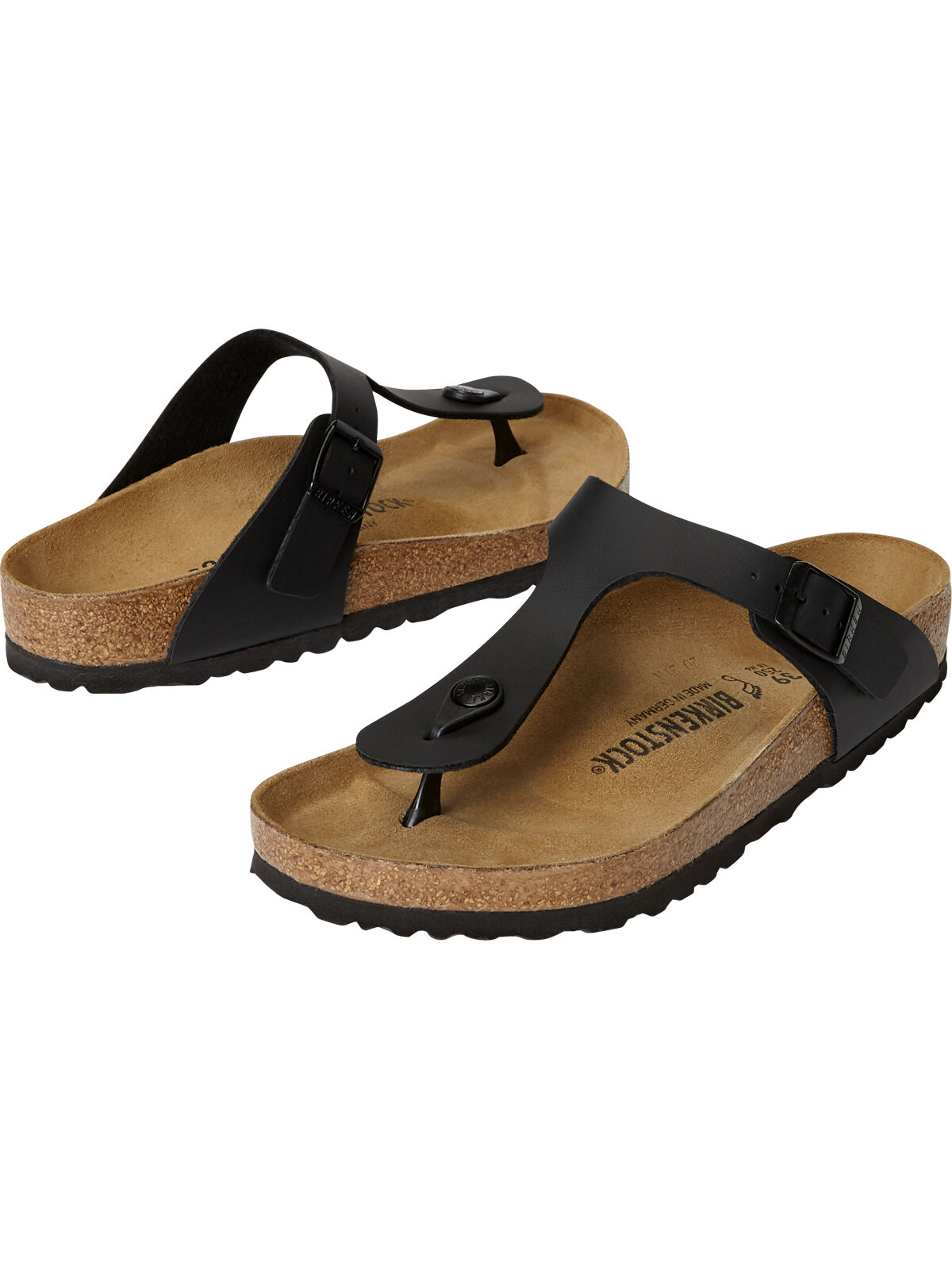 Birkenstock black thong sandals hot sale