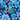 Aquatic Life Rash Guard - Clematis, Blueberry Print, swatch