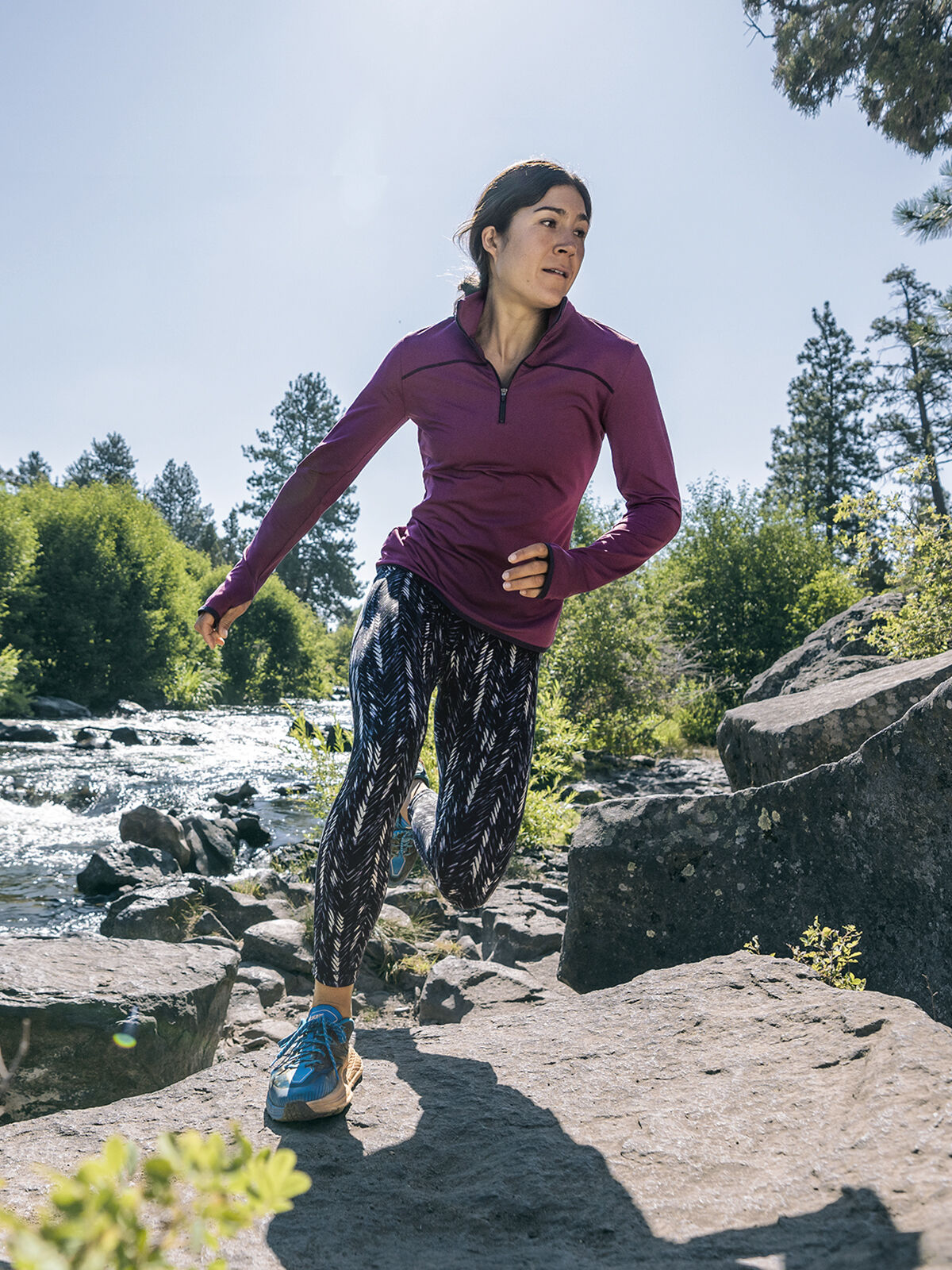 Women's Quarter Zip Pullover - Runagade Solid | Title Nine