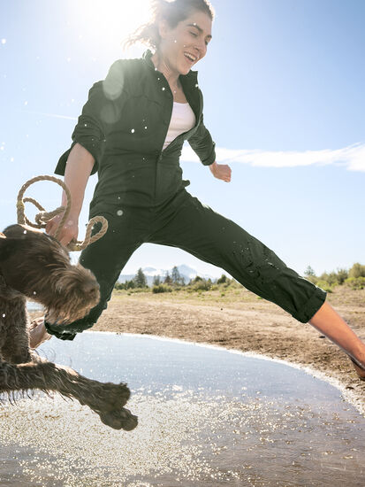 Rosie Coverall Utility Jumpsuit in Sand, Sweet Spring Coveralls & Overalls  from Spool 72.