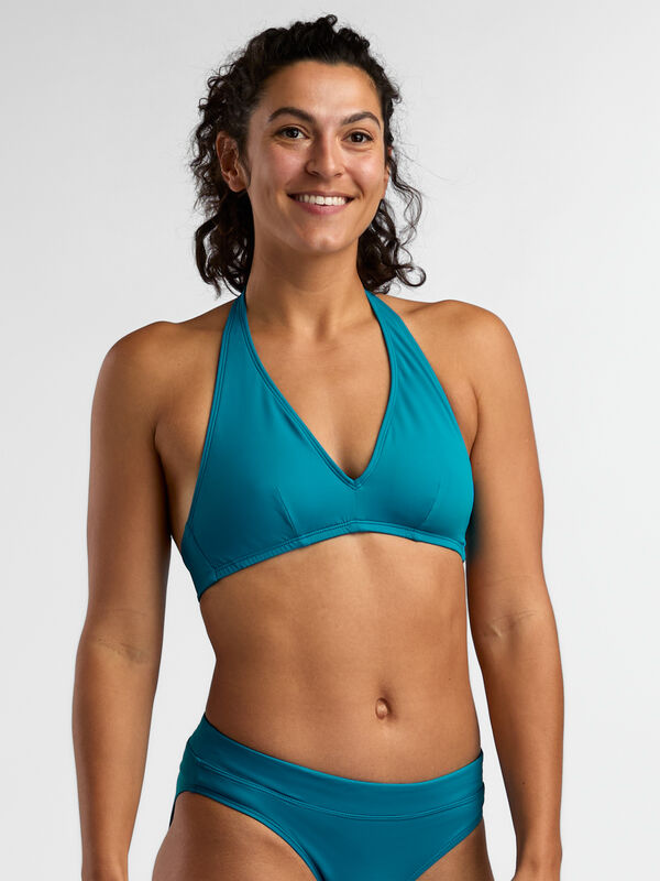 Makai Halter Bikini Top &ndash; Wire-Free Adjustable Swim Top