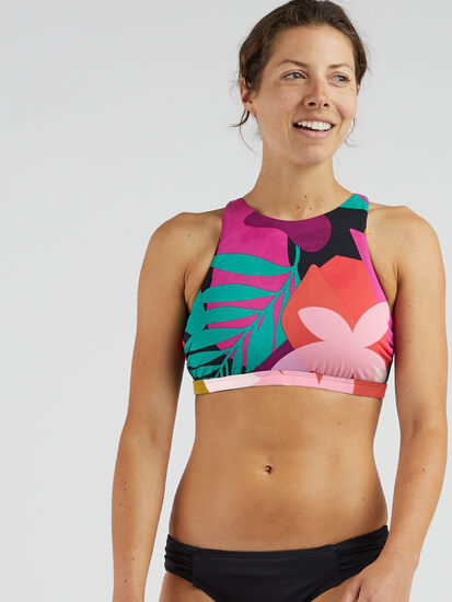 Spelling Demon kapok High Neck Bikini Top Selkie Seychelles