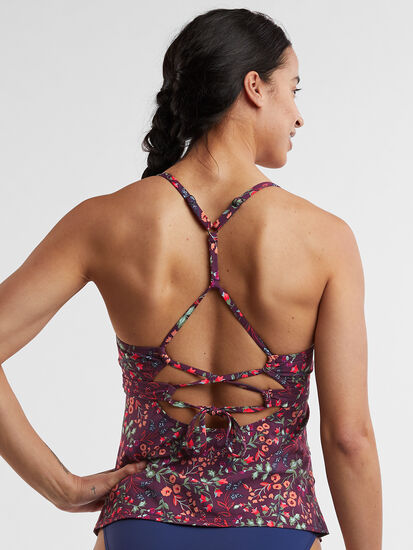 Tidal Rave Underwire Tankini Top - Floral Frenzy: Image 3