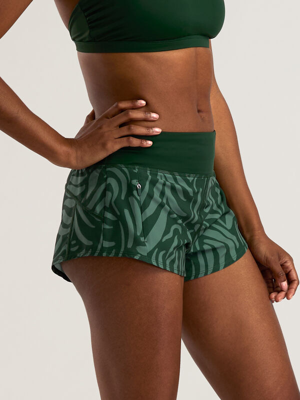 Women&rsquo;s Swim Shorts with Built-In Brief Wahine - Marbella