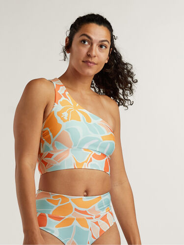 One Shoulder Midkini Top