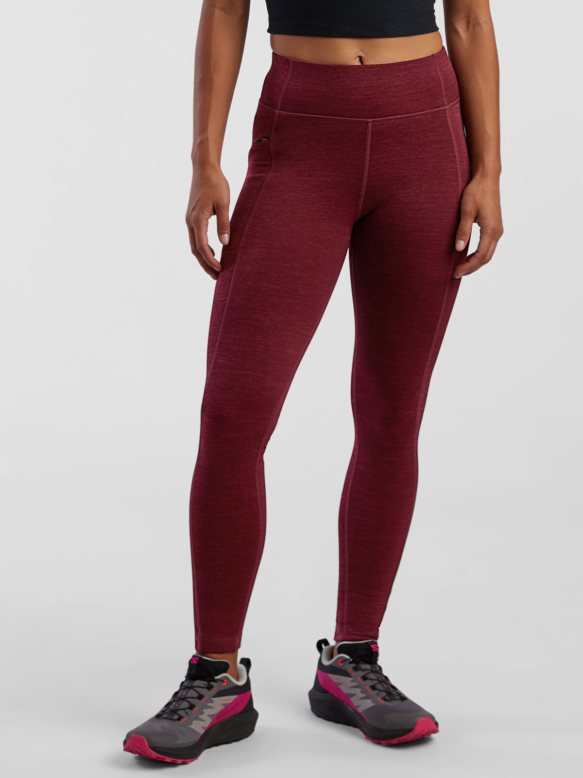 Crash Polartec Fleece Lined Tights Heathered