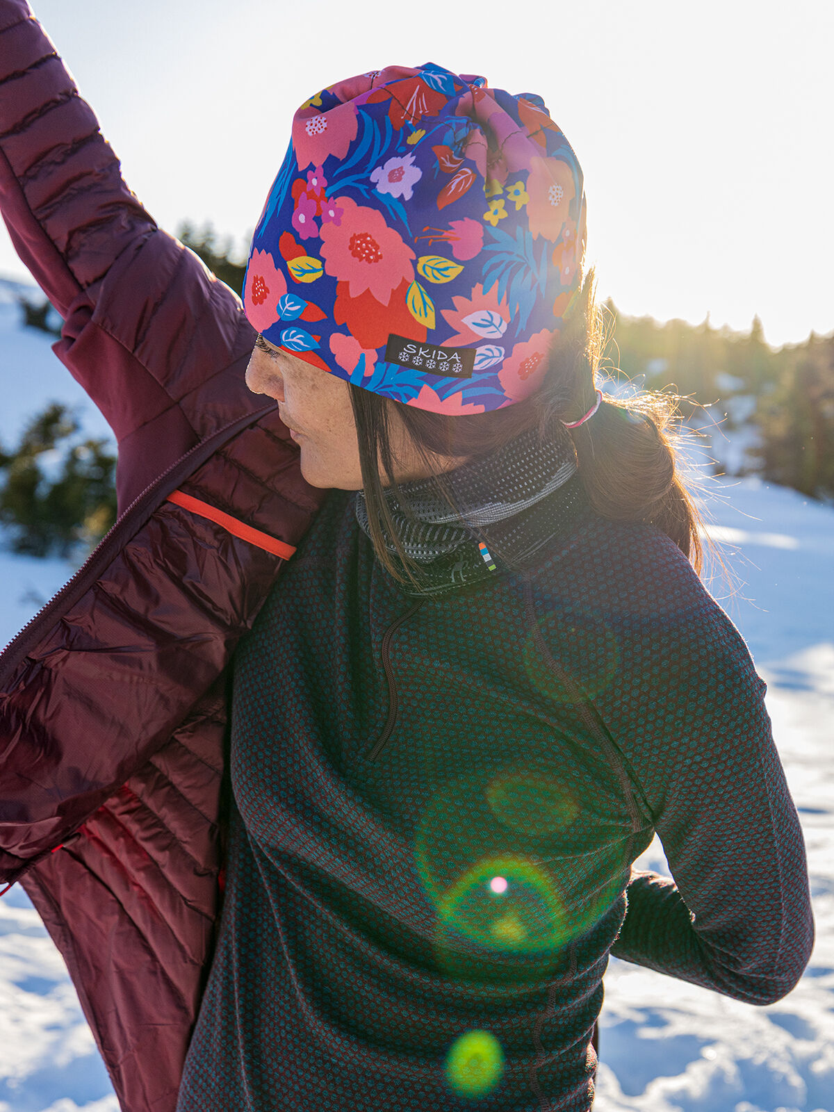 Wonder woman winter hat top