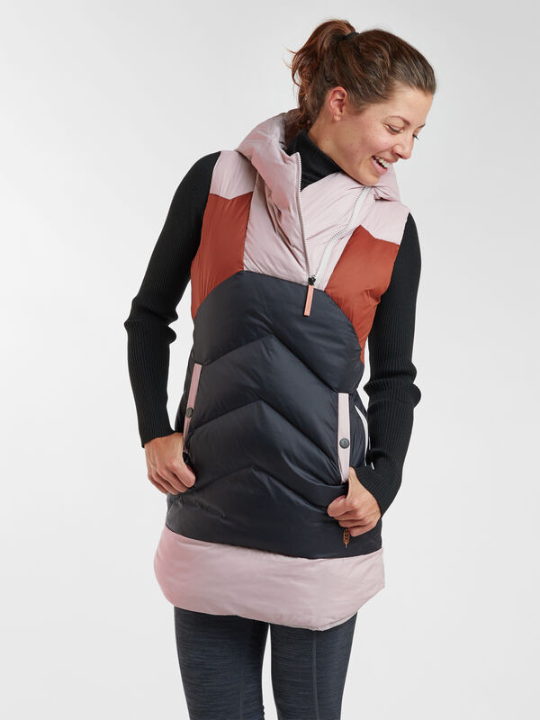 Fortuitous Vest Dress - Colorblock, , model