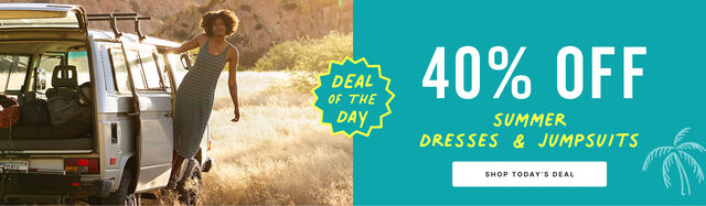 deal of the day 40 percent off dresses and jumpsuits