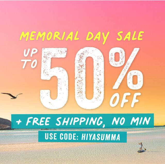 long weekend sale up to 50 percent off plus free ship no minimum with code hiyasumma