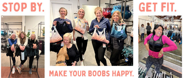 stop by. get fit. make your boobs happy.