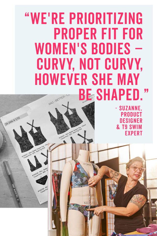 we're prioritizing proper fit for women's boobs