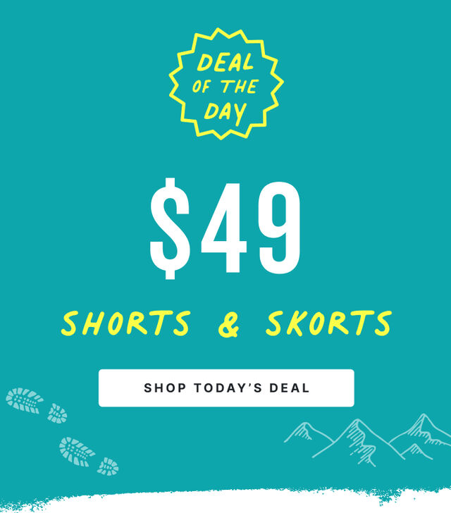 deal of the day 49 dollar shorts and skorts