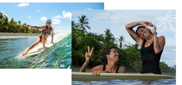 Mona and Giulia met over a decade ago in Costa Rica. 
