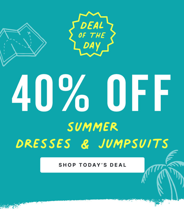 deal of the day 40 percent off dresses and jumpsuits