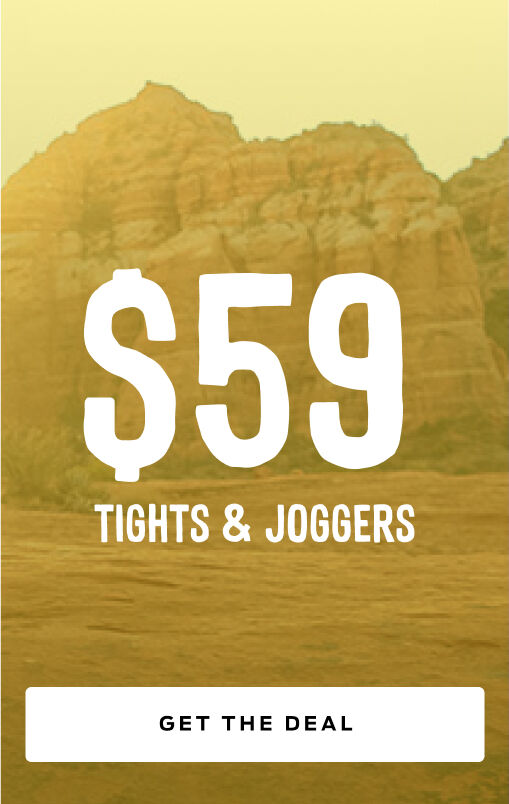 shop sale tights and joggers starting at 59 dollars