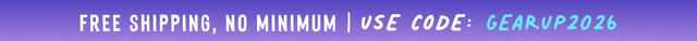 free shipping no minimum with code gearup2026