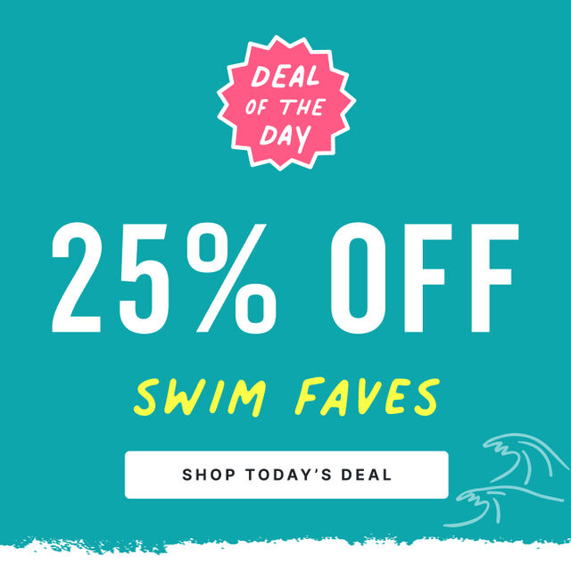 25 percent off new swim markdowns