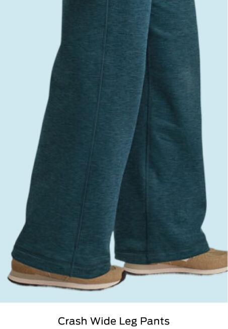 crash wide leg pants