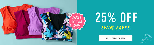 25 percent off new swim markdowns