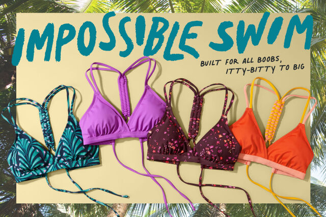 shop the impossible swim collection