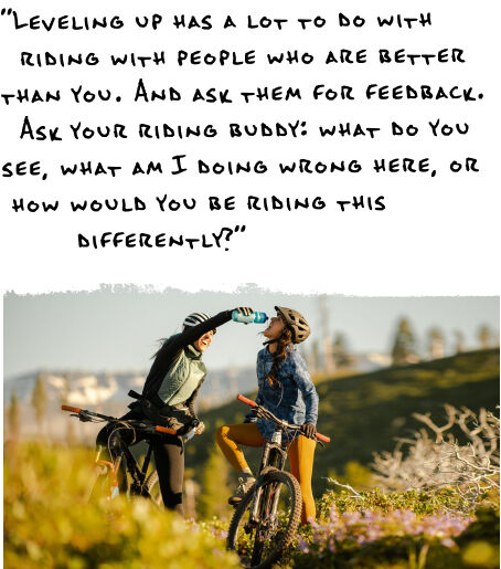 get support from a riding buddy