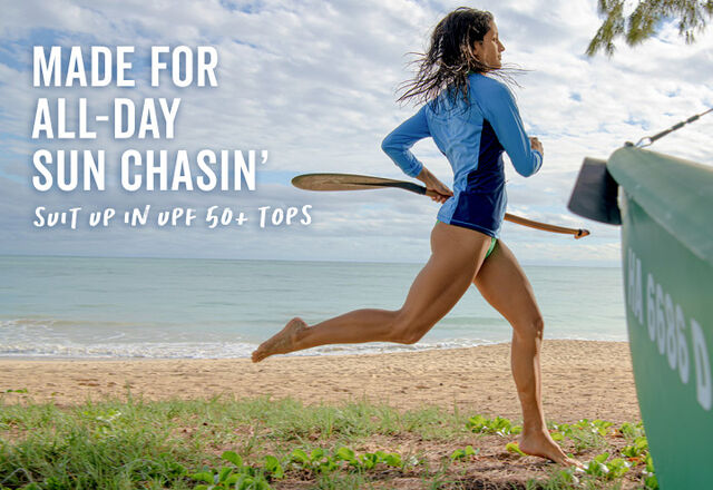 shop rash guards, sun shirts and swim shirts