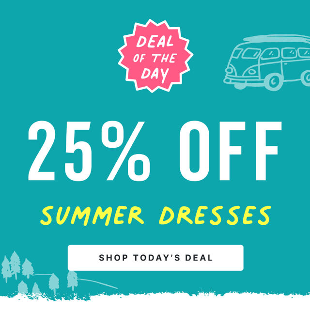 deal of the day 25 percent off summer dresses