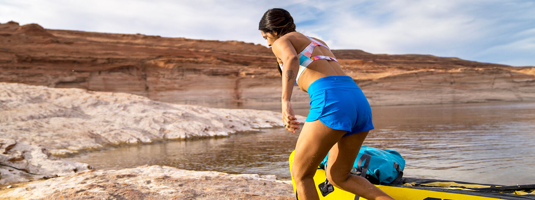 Women's Swim Shorts with Zipper Pockets