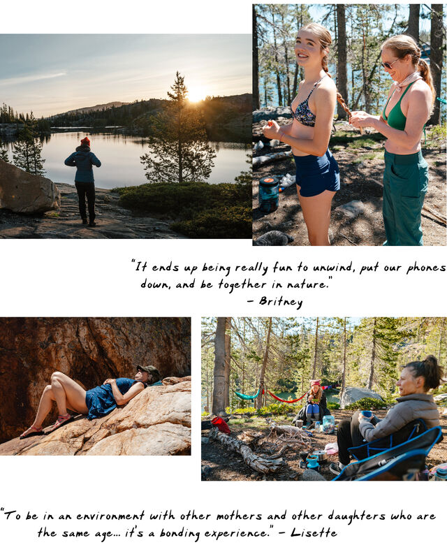 It ends up being really fun to unwind, put our phones down, and be together in nature