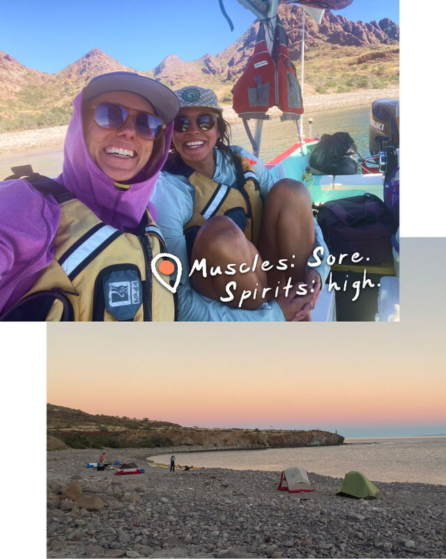 Muscles: Sore. Spirits: high.