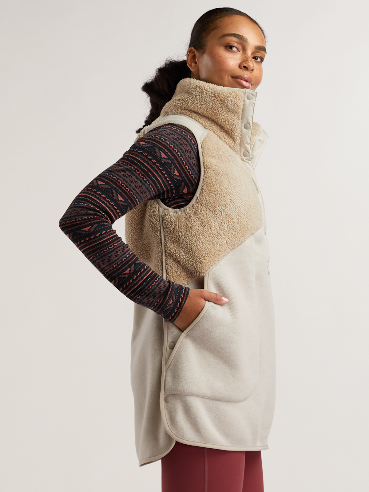 Indyeva Women's Mezcla Cozy Insulated Vest Dress