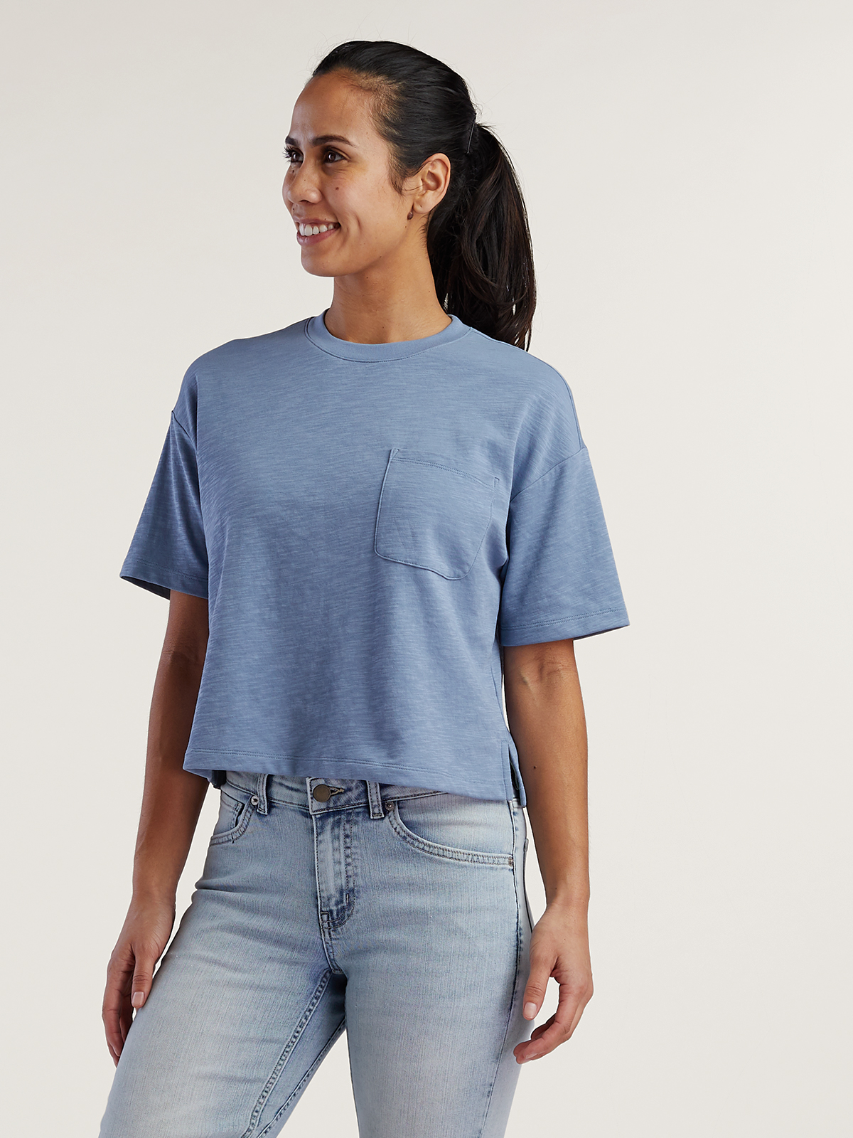 Women's Cotton Blend Top: Jett Cropped Tee