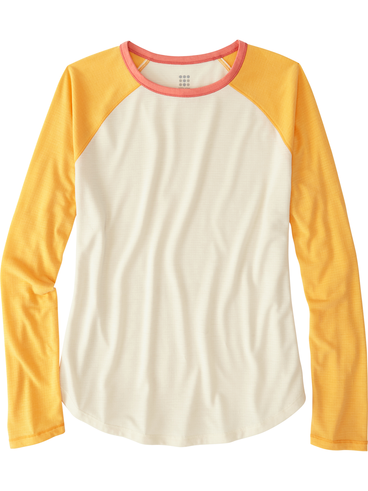 yellow and white baseball tee