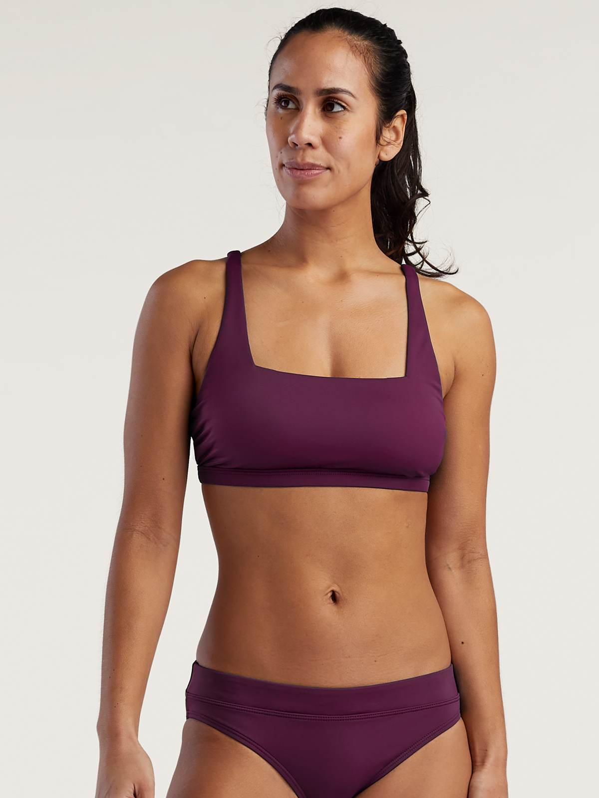 Square Neck Adjustable Bikini Top: Hana | Title Nine