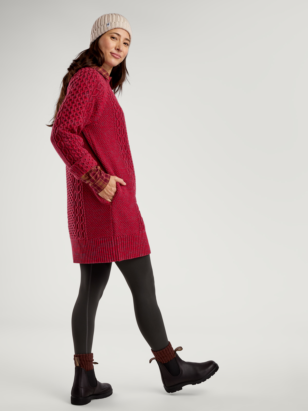 Women's Serpentine Cozy Trail-to-Town Sweater Dress | Title Nine