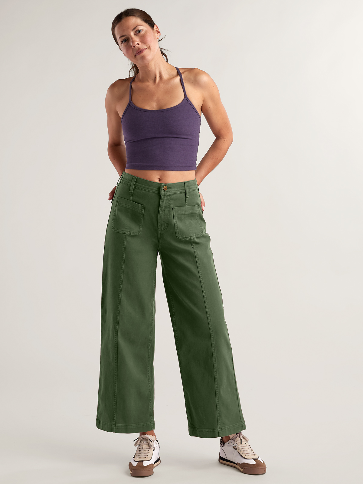 Toad&Co Women's Linden Wide Leg Canvas Pants | Title Nine